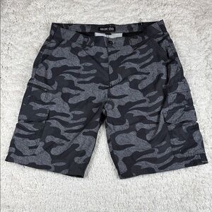 Iron Co. Camo Hybrid Cargo Shorts Stretch Performance Fabric Lightweight, Sz 38